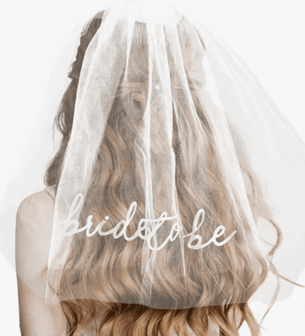 Bride to Be Veil with Comb Attach Bachelorette Party Bridal Shower Accessory New